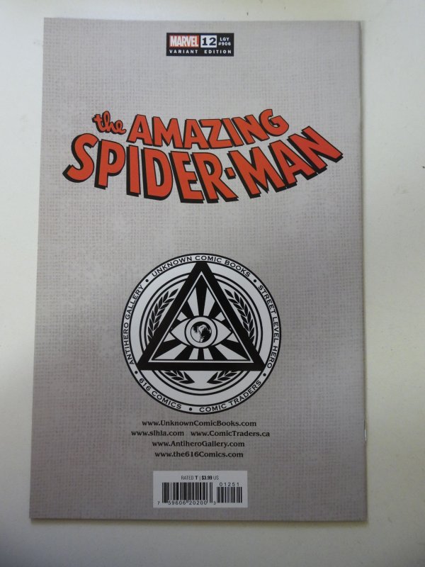 The Amazing Spider-Man #12 R1c0 Virgin Cover (2022) NM Condition