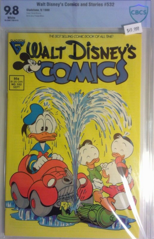 Walt Disney's Comics and Stories #532 CBCS  9.8  Branca Milton Donald Duck