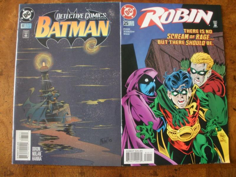 2 DC Comic Book: Detective Comics BATMAN #687 & ROBIN #25