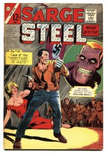 SARGE STEEL #3 1965-CHARLTON SMILING SKULL Nazi WII cover