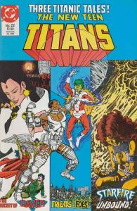 New Teen Titans, The (2nd Series) #22 VF/NM; DC | save on shipping - details ins