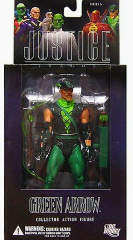 DC Direct Justice League Green Arrow Figure - Series 5 - Mint in Box