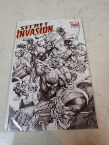 Secret Invasion #7 Variant Edition - Leinil Francis Yu Sketch Cover (2008)