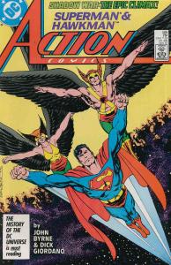 Action Comics #588 FN ; DC | Superman John Byrne Hawkman Shadow War