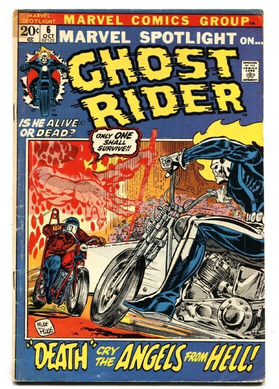 MARVEL SPOTLIGHT #6 comic book 1972- 2nd GHOST RIDER vg