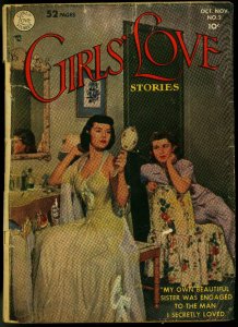 Girls Love #2 1949- Photo cover- DC Romance VG