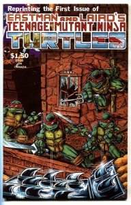 TEENAGE MUTANT NINJA TURTLES #1--4th print--1985--comic book