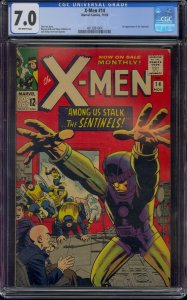 X-MEN #14 CGC 7.0 1ST SENTINELS 