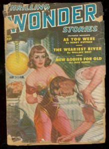 THRILLING WONDER STORIES AUG 1950-HUBBARD-CLARKE-BERGEY FR