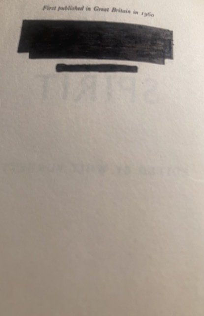 The human spirit, Burnett, 1960, 409p