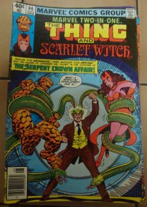 Marvel Two-in-One #66 Thing & Scarlet Witch Serpent Crown Affair! George Pérez