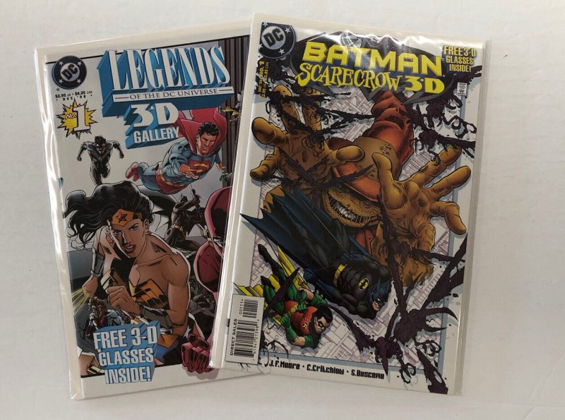 *3D Lot: Green Lantern, DC Universe Legends, Batman, Superman | 4 books total