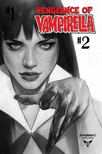 Vengeance of Vampirella #2 1:30 Oliver Black & White Dynamite 2019 EB95