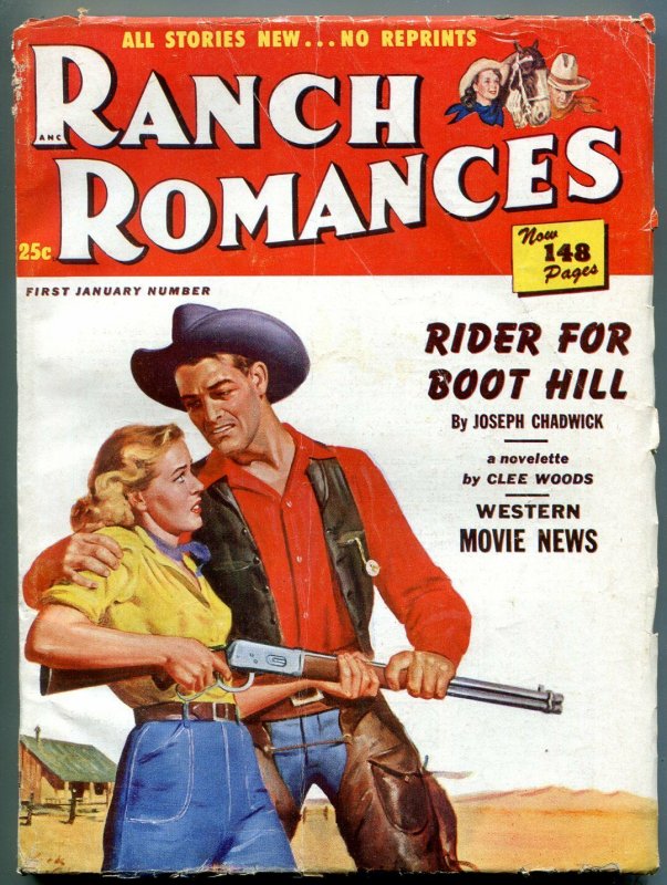 Ranch Romances 1st January 1951-Two Flags West- Hopalong Cassidy VG/F