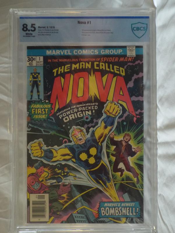 Nova #1 - CBCS 8.5 - 1st Appearance Nova, Nova Prime, Zor & Ginger Jaye