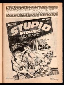 CRAZY MAGAZINE ORIGINAL ART BY MARIE SEVERIN-#12-PAGE 41-STUPID STORIES CVR VG