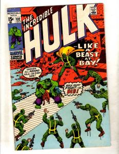 Incredible Hulk # 132 VG/FN Marvel Comic Book Avengers Thor Iron Man Trimpe FM5