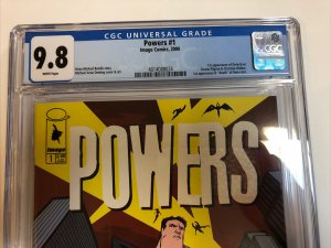 Powers (2000) # 1 (CGC 9.8 WP) 1st App Powers Brian Michael Bendis