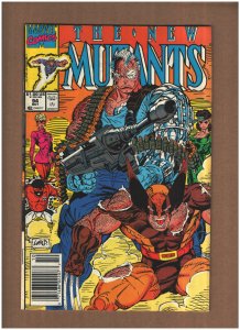 New Mutants #94 Newsstand Marvel Comics Rob Liefeld 1990 CABLE  & WOLVERINE VF+