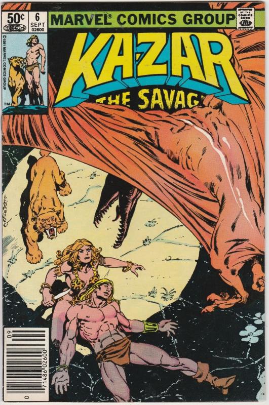 5 Ka-Zar the Savage Marvel Comic Books # 6 7 8 9 29 Bruce Jones Anderson EP1