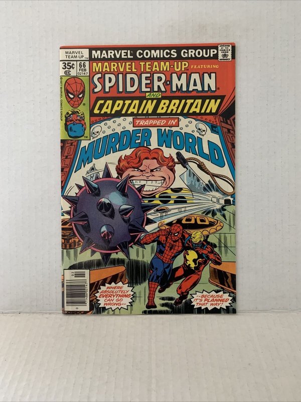 Marvel Team-Up #66 2nd Appearance Of Captain Britain