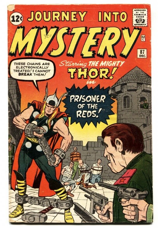 JOURNEY INTO MYSTERY #87 1962-MARVEL-THOR-KIRBY ART-vg