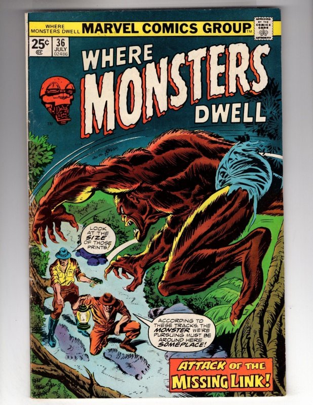 Where Monsters Dwell #36 (1975)   / ID#672