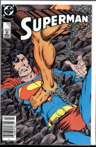 Superman #7 Newsstand Edition (1987) Superman