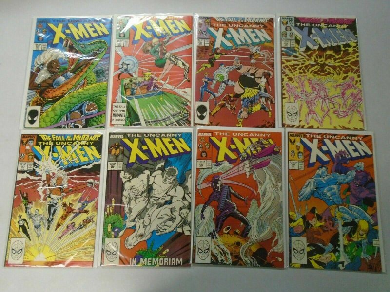 Uncanny X-Men lot 42 different from #202-250 8.0 VF (1986-89 1st Series)