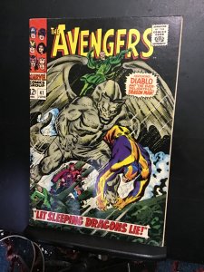 The Avengers #41 (1967) Diablo and Dragon man! High-grade key! VF+ Oregon CERT!