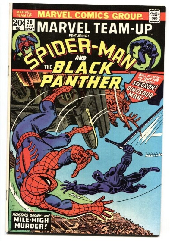 Marvel Team-Up #20 1974-SPIDER-MAN / BLACK PANTHER comic book VF