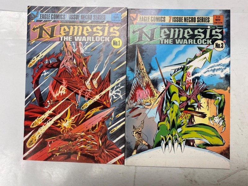 8 EAGLE comic books Nemesis Warlock #1 3 4 5 6 7 Hardcore #1 10 29 KM38