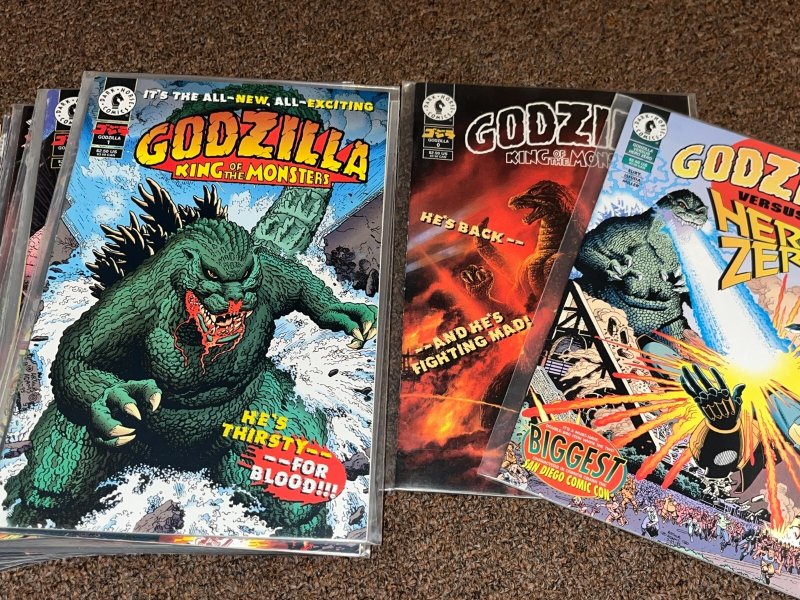 Godzilla King of the Monsters ( Dark Horse 1995) Lot, Complete  Set w/#s 1-16