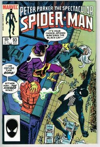 Spectacular Spider-Man #93 (1976) - 8.0 VF *Black Cat/The Answer*