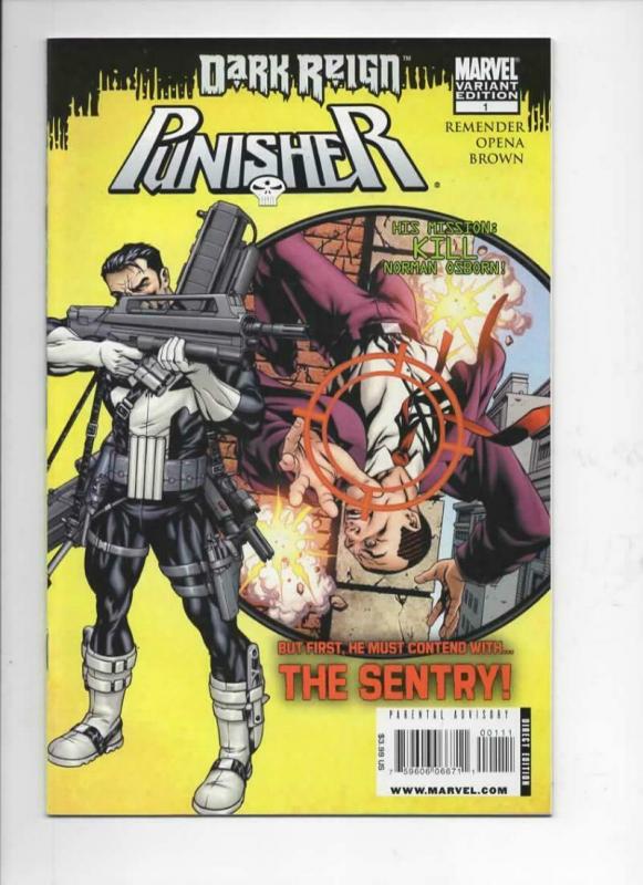 PUNISHER #1, NM-, Dark Reign, Rick Remender, 2009, more Marvel in store