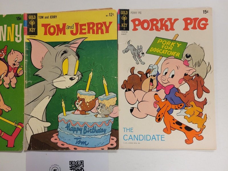 3 Whitman Comics #142 Bugs Bunny + #240 Tom and Jerry + #37 Porky Pig 68 TJ6