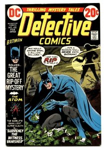 DETECTIVE  #432 1973-DC-BATMAN-Atom-comic book vf