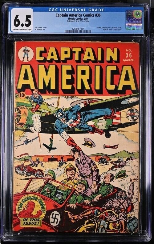 CAPTAIN AMERICA COMICS #36 CGC 6.5 HITLER COVER BOBBY BLUE COLLECTION