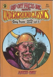 Underground Classics #9 VG; Rip Off | low grade - Greg Irons - we combine shippi 