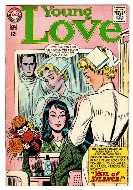 YOUNG LOVE #46 comic book DC ROMANCE-NURSE HOSPITAL COVER