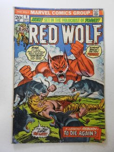 Red Wolf #9 (1973) GD+ Condition tape pull fc, moisture stain