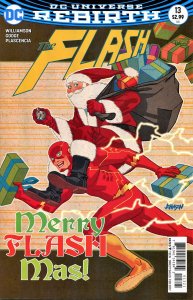 Flash, The (5th Series) #13A VF/NM ; DC | Rebirth Santa Claus Dave Johnson Varia