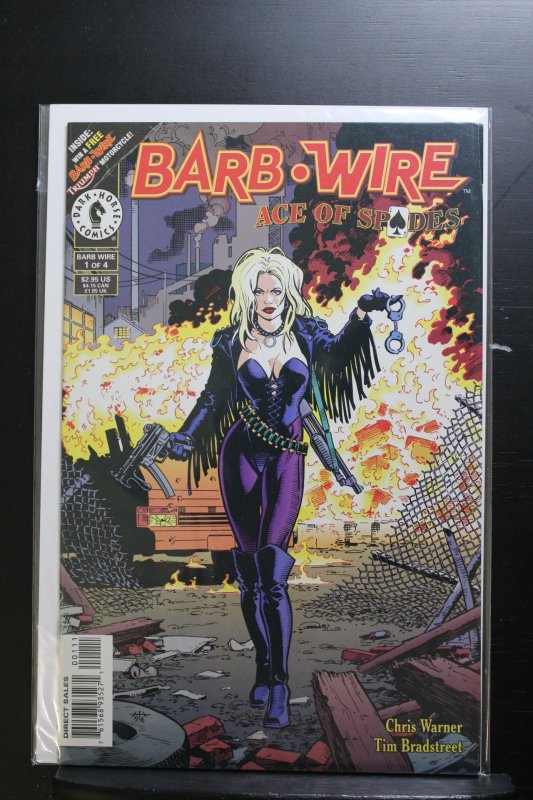 Barb Wire: Ace of Spades #1 Newsstand Edition (1996)