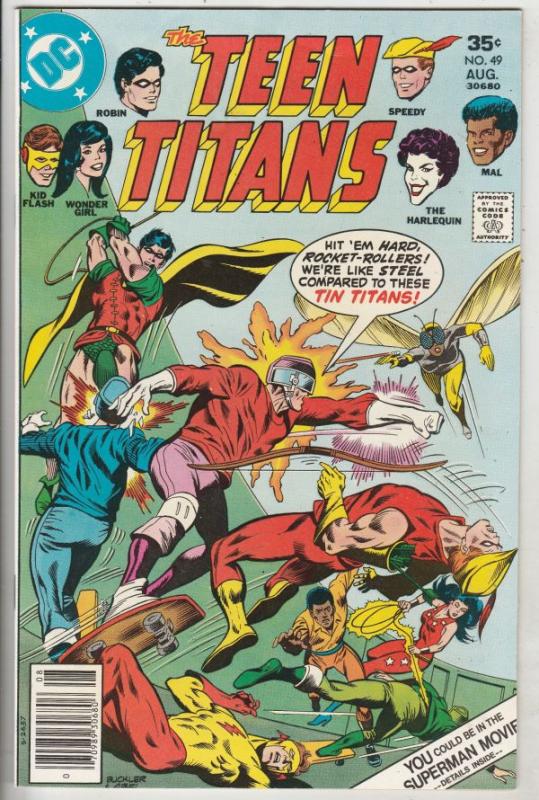 Teen Titans, The #49 (Aug-77) NM/NM- High-Grade Kid Flash, Robin, Wonder Girl...