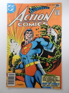 Action Comics #485  (1978) Classic Neal Adams Cover! Solid Fine- Condition!