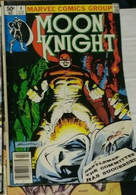  MOON KNIGHT  #4  1981  MARVEL+ MARC SPECTOR  vs the committee