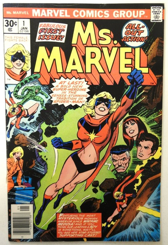 Ms. Marvel #1 (1977) KEY 1st CAROL DANVERS SOLO SERIES! Avengers Kree Skrulls