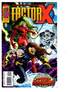 4 Factor X Marvel Comic Books # 1 2 3 4 X-Men Apocalypse Xavier Cyclops JB3
