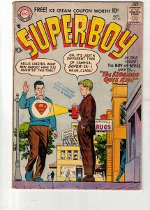 Superboy #60 (1957) Kriss Kross Krypto! Early Krypto,  Lana Lang's Dad W...