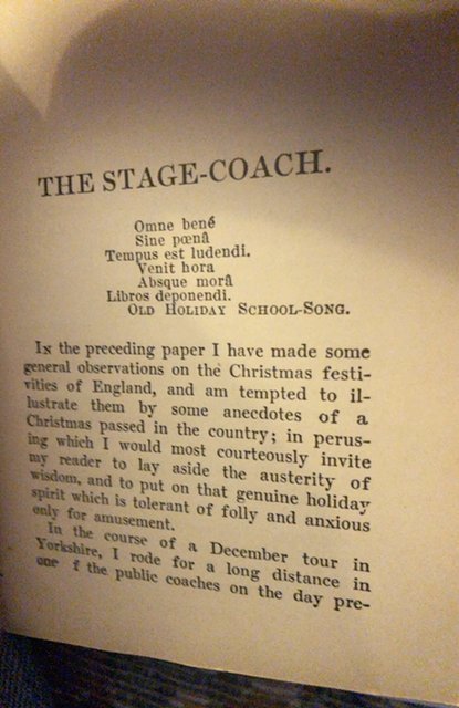 Old Christmas by Washington Irving, 1910? Stocking stuffer?